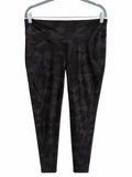 Lululemon Base Pace High-Waist Black Camo Leggings Size 18