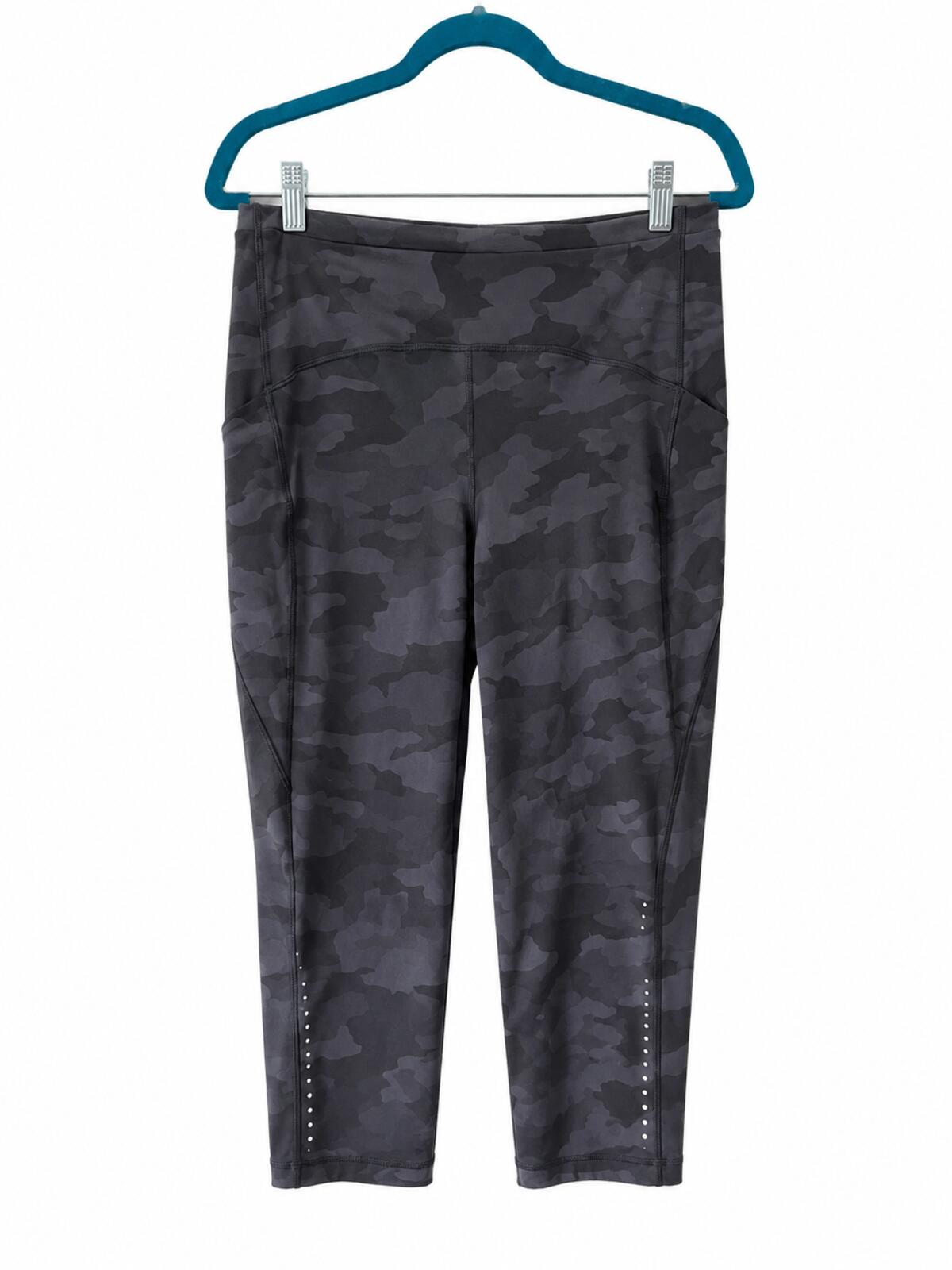 Lululemon Base Pace Black Camo Leggings w/Pockets Size 14