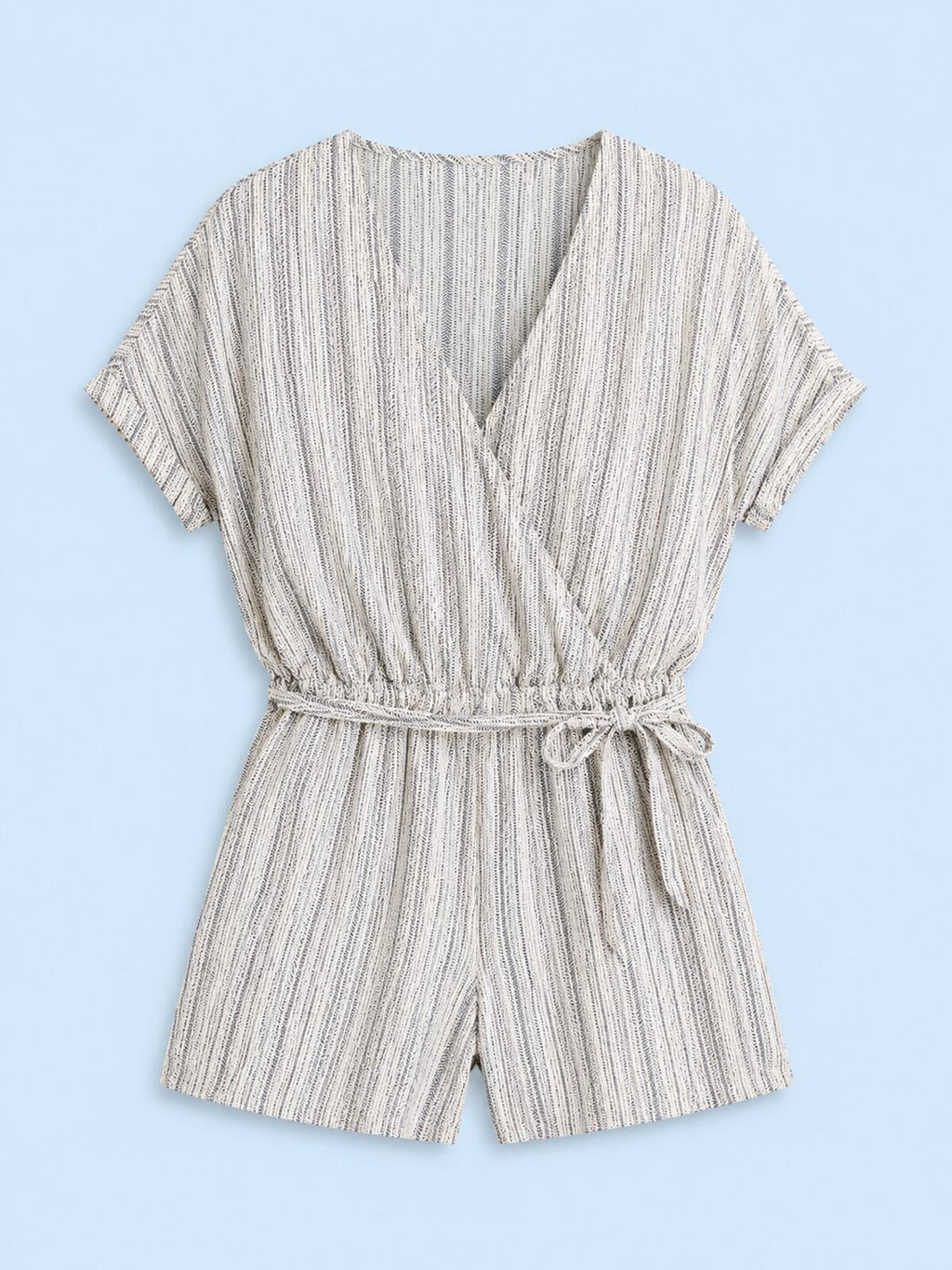 Cupshe Striped Print Romper NWT Size L
