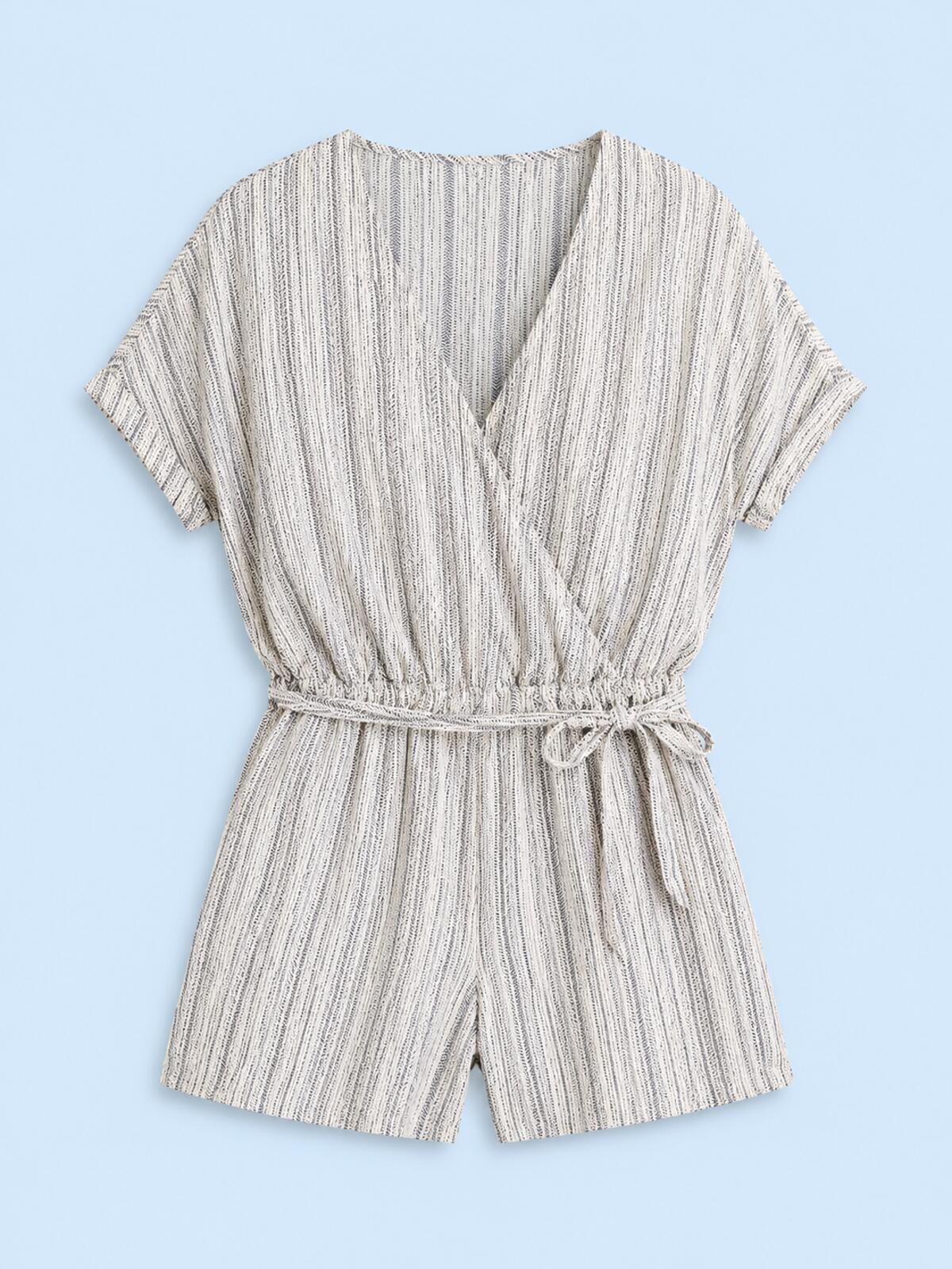 Cupshe Striped Print Romper NWT Size L