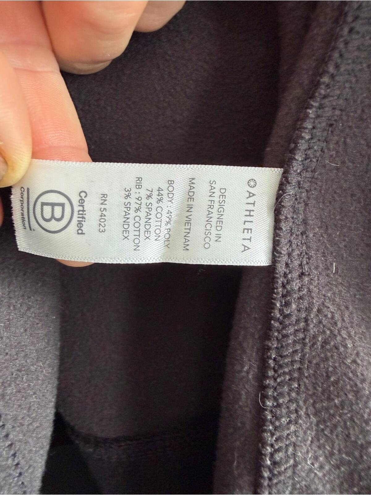 Athleta Leopard Full Zip Hoodie, Size M Excellent Condition.
