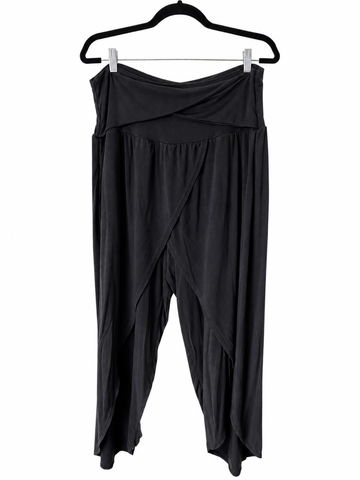 Athleta Women's Black Draped Pants Size 1X