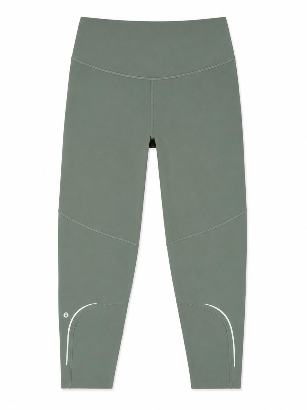 Lululemon Sage Green Cropped Leggings Nulux Size 14 NWOT