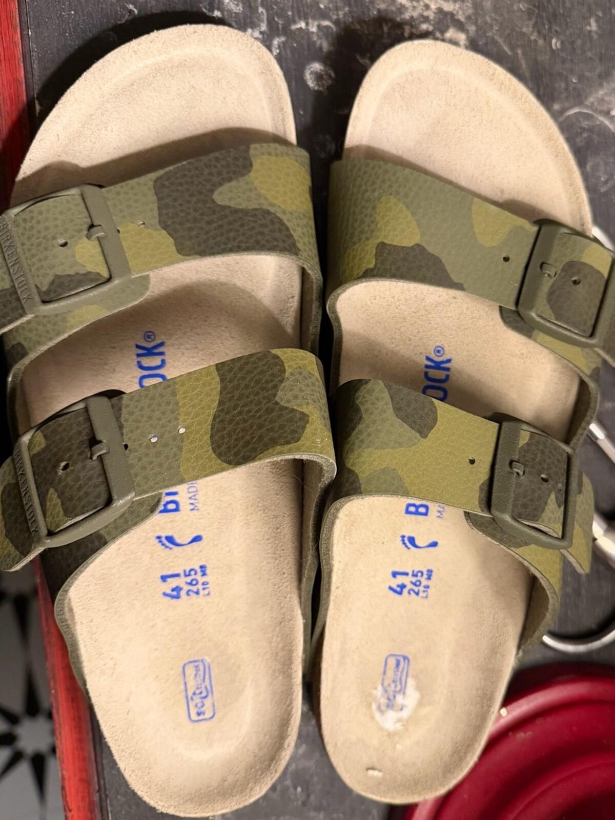 Birkenstock Arizona w/Soft in Camo Size 41 (Women’s 10/Mens 8)