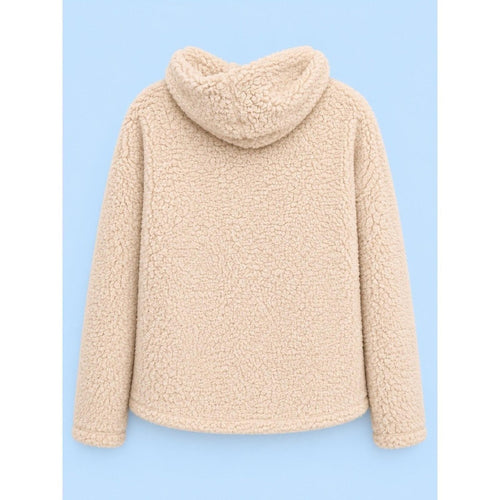 A New Day Cozy Sherpa Fleece Pullover with Cowl Neck, size L