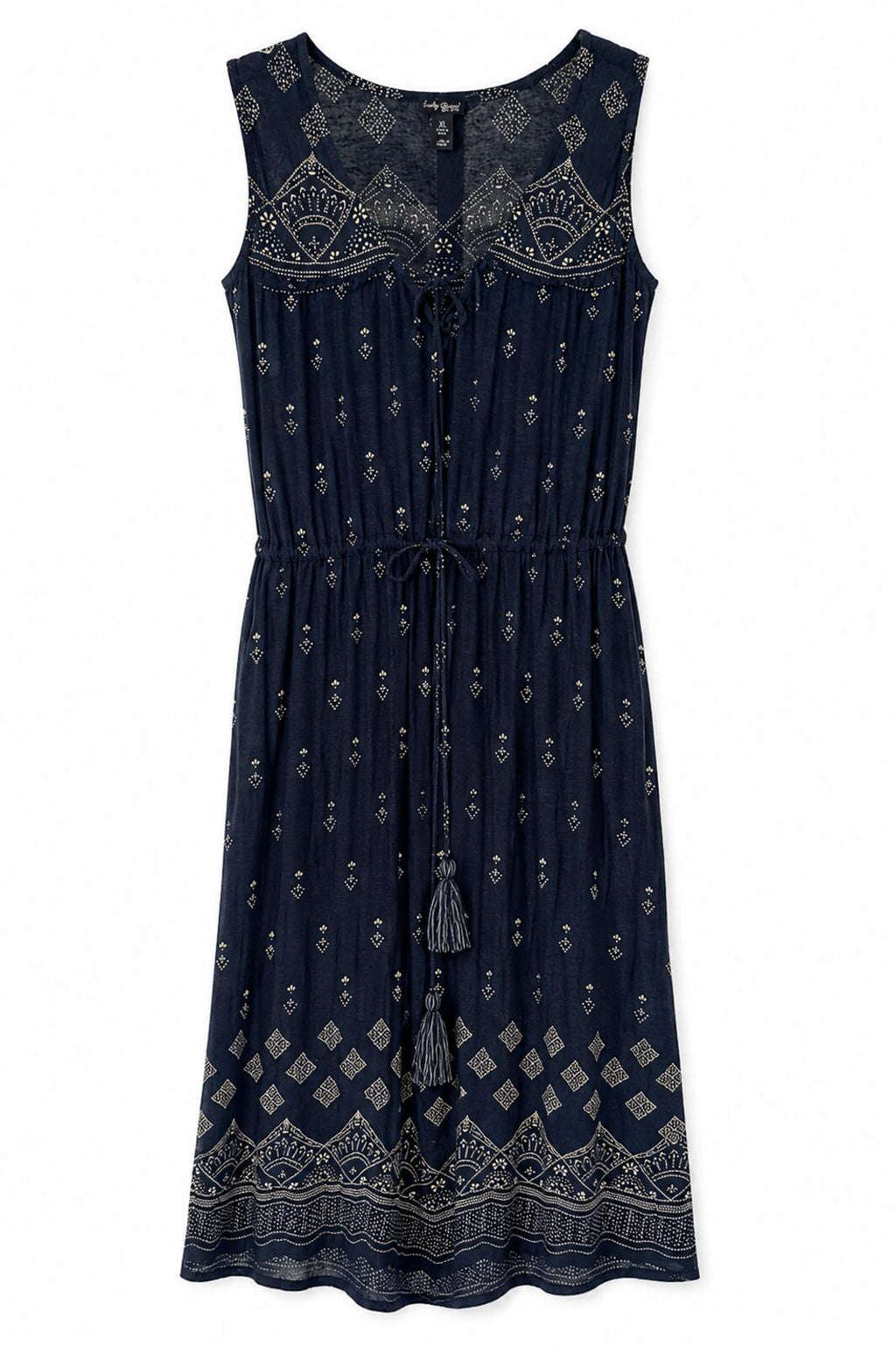 Luck Brand Boho Sleeveless Dress w/Beaded Details