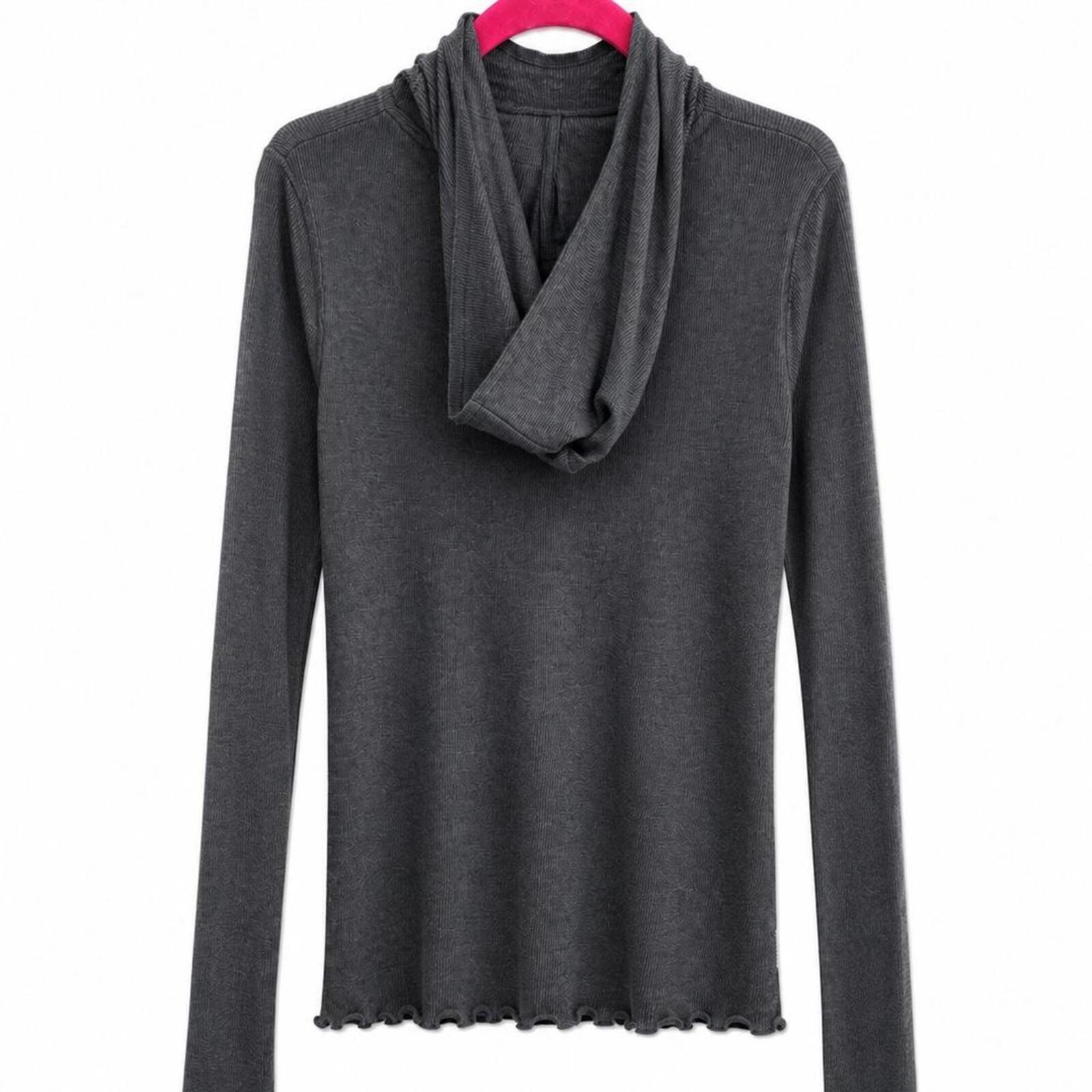 FP Movement by Free People Grey Heather Hooded Shirt