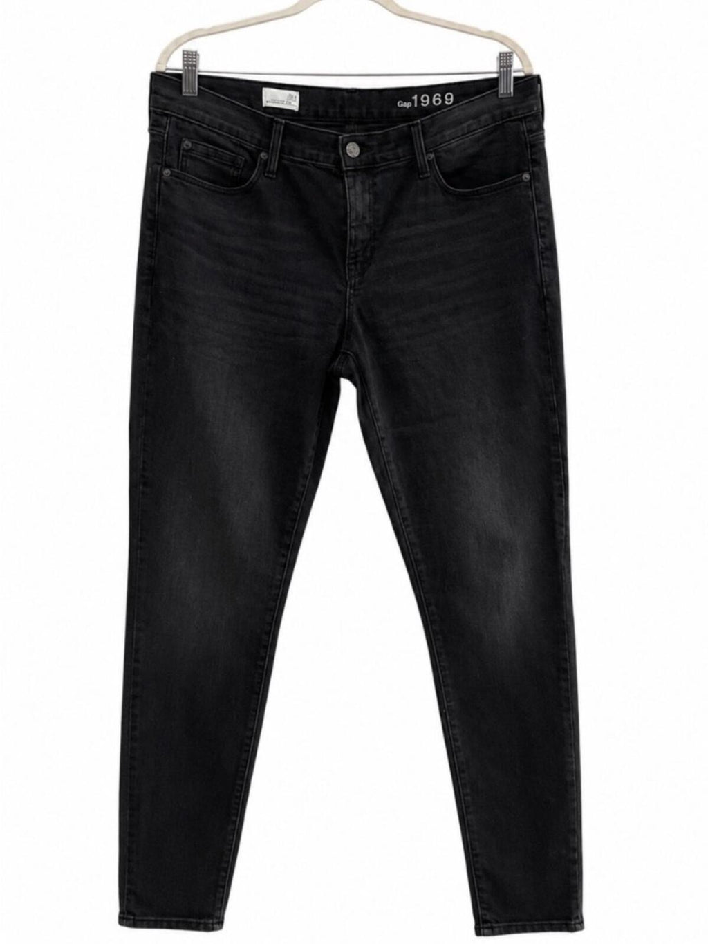 Gap Women's Black Skinny Jeans w/Stretch EUC Size 33r (16w)