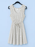 Old Navy Polka Dot Sleeveless Dress w/Tie Waist and Ruffle Trim