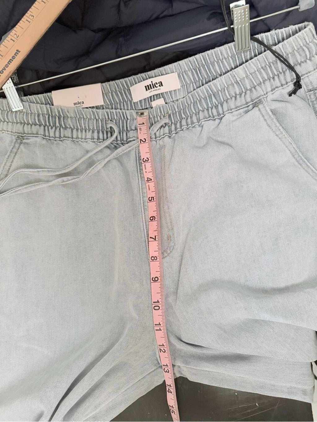 Mica Los Angels Woman's Wide Leg, Ankle Length Drawstring Jeans, Woman's XL NWT