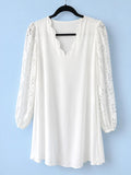 Cupshe White Lace Sleeve Dress, NWT