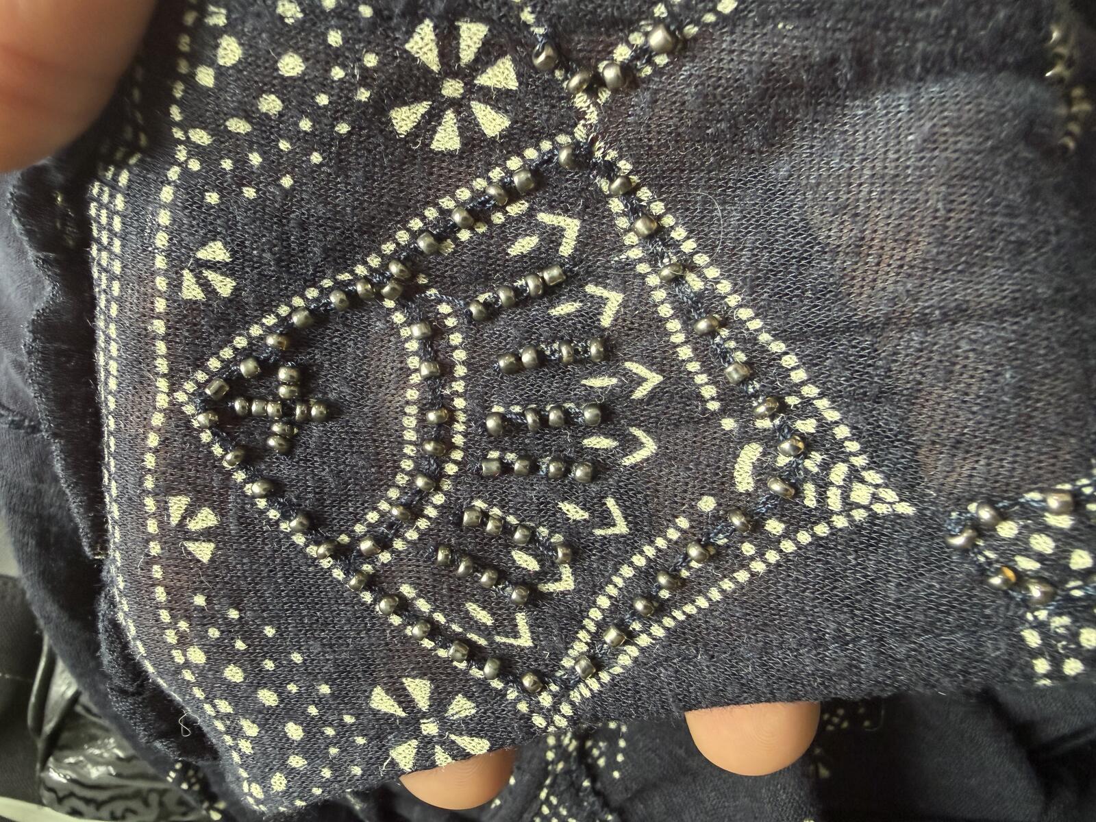Luck Brand Boho Sleeveless Dress w/Beaded Details