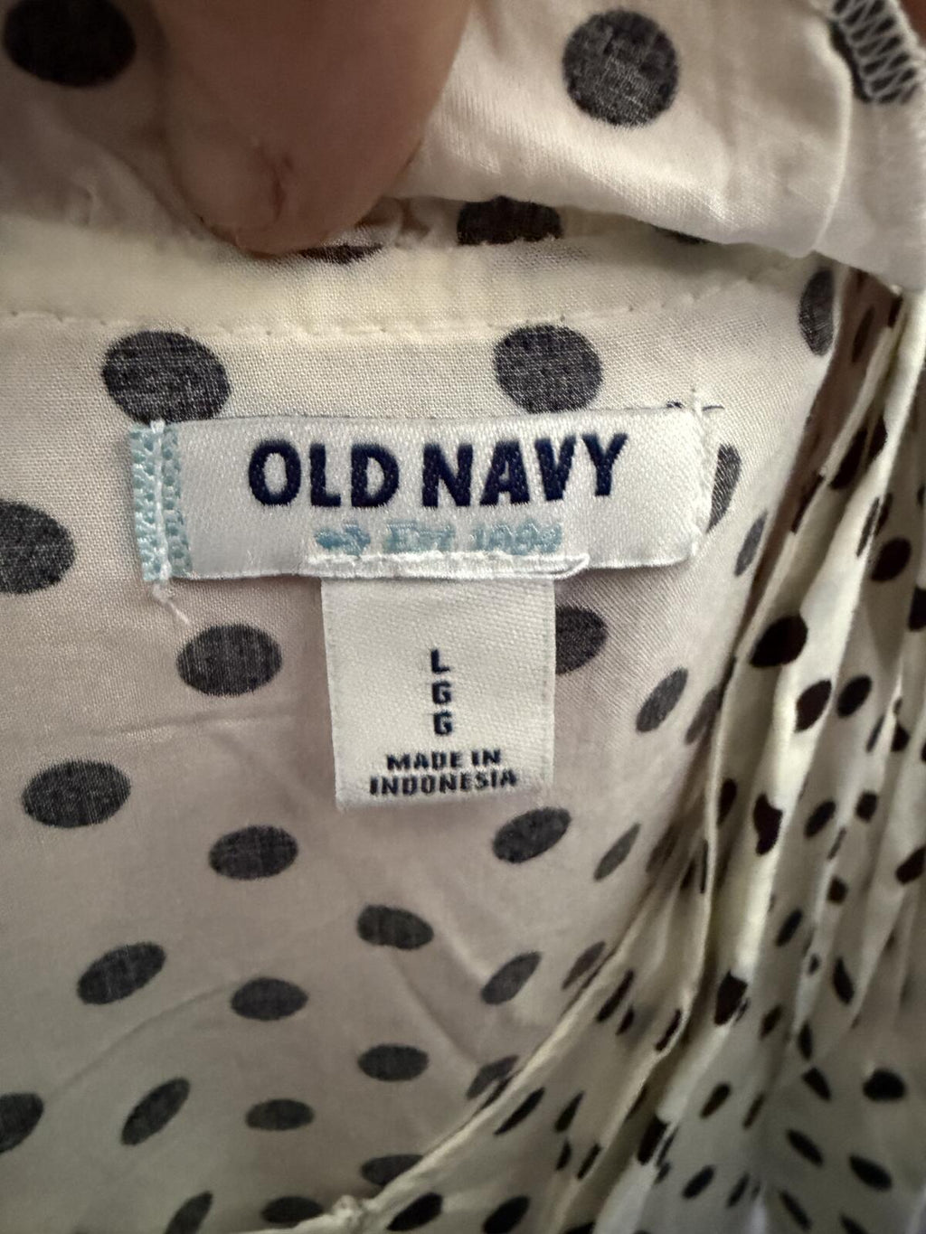 Old Navy Polka Dot Sleeveless Dress w/Tie Waist and Ruffle Trim