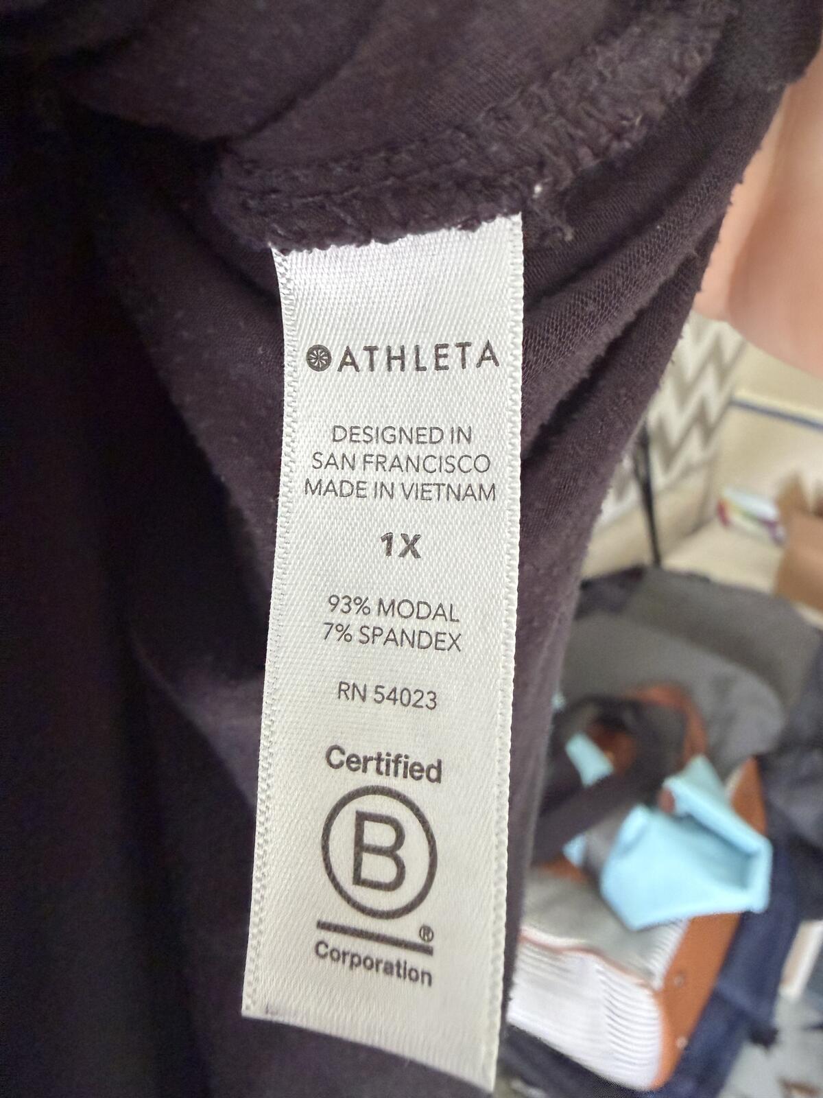 Athleta Women's Black Draped Pants Size 1X