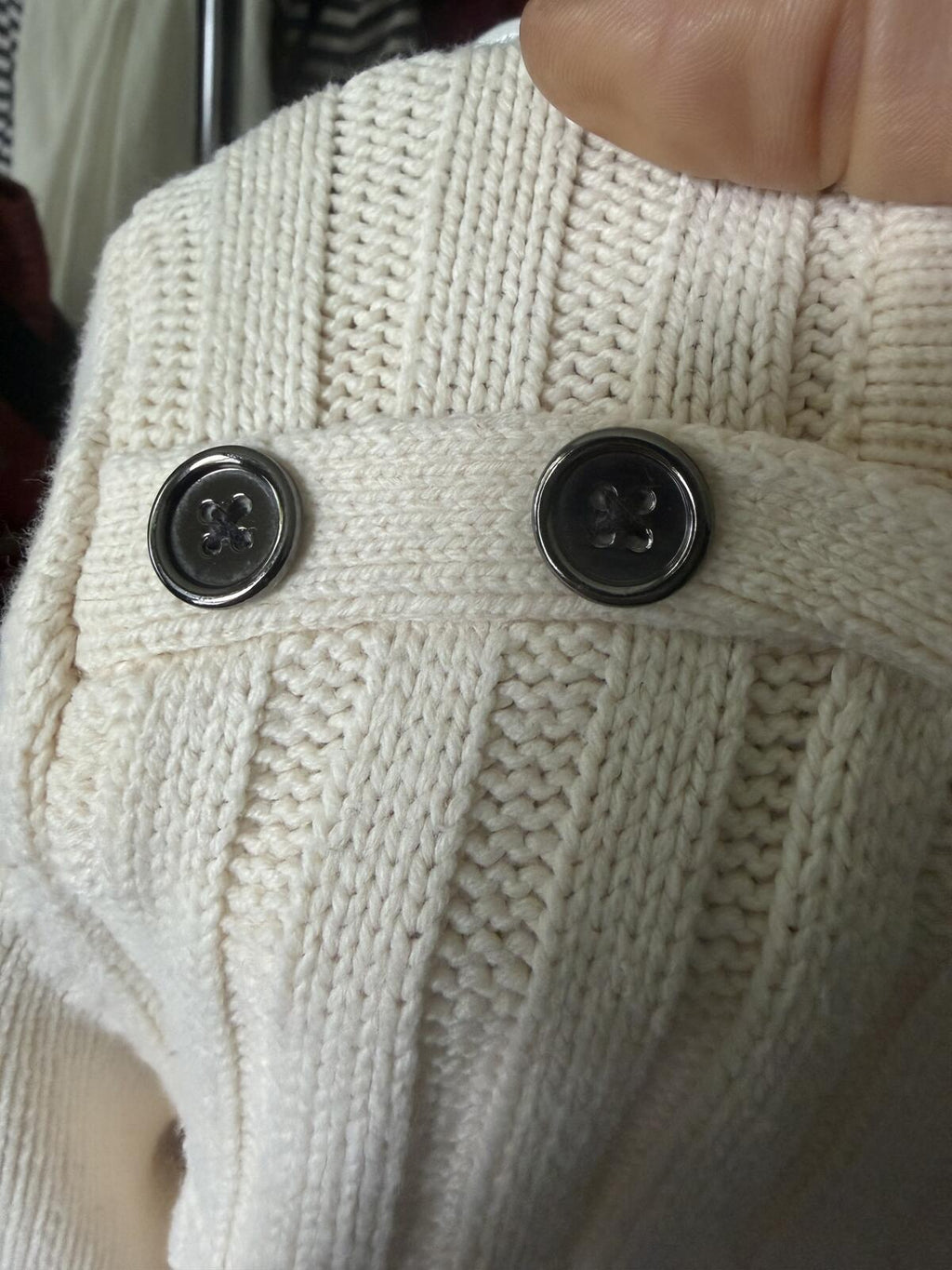 Jones New York Signature Sweater w/Button Detail