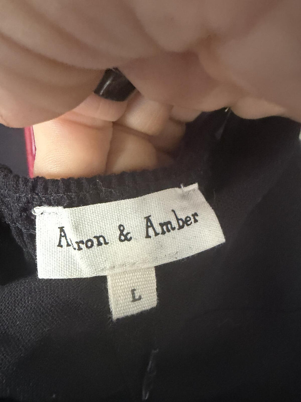Aron & Amber Black and White Linen Cotton Dress