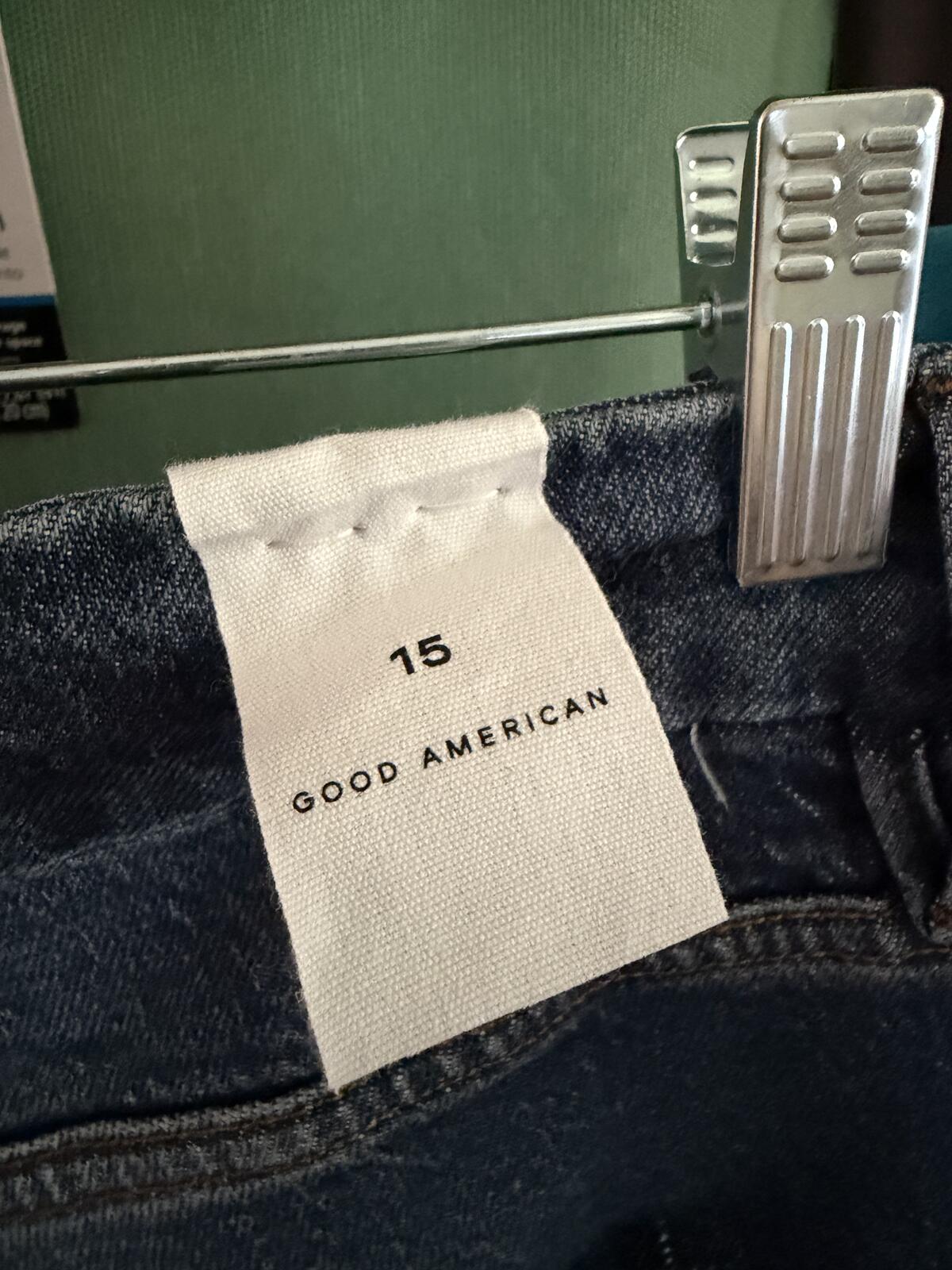 Good American Good Boy Jeans w/Distressed Detail 0071