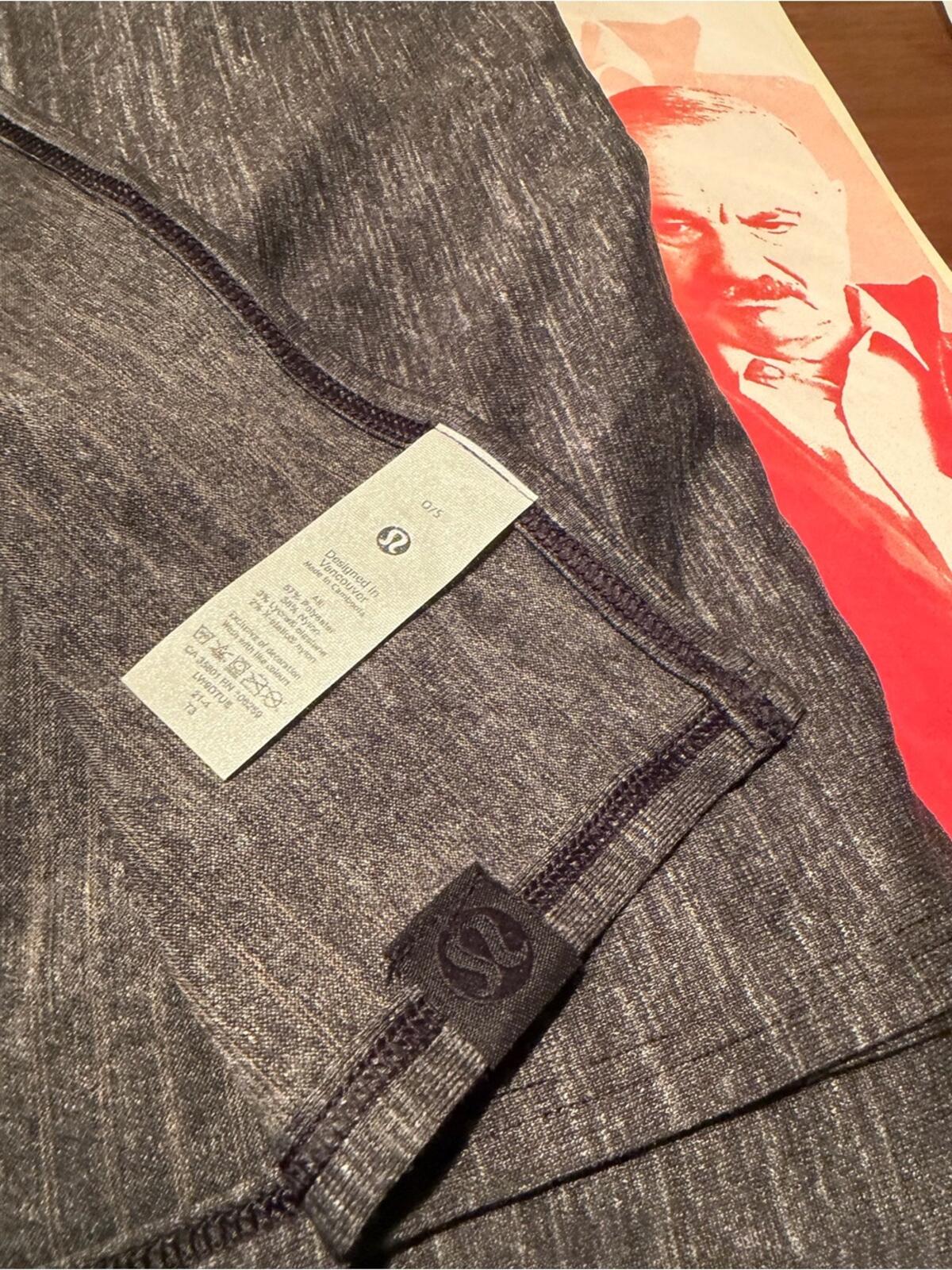 Lululemon Heathered Charcoal Knit Scarf NWOT