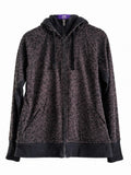 Athleta Leopard Full Zip Hoodie, Size M Excellent Condition.