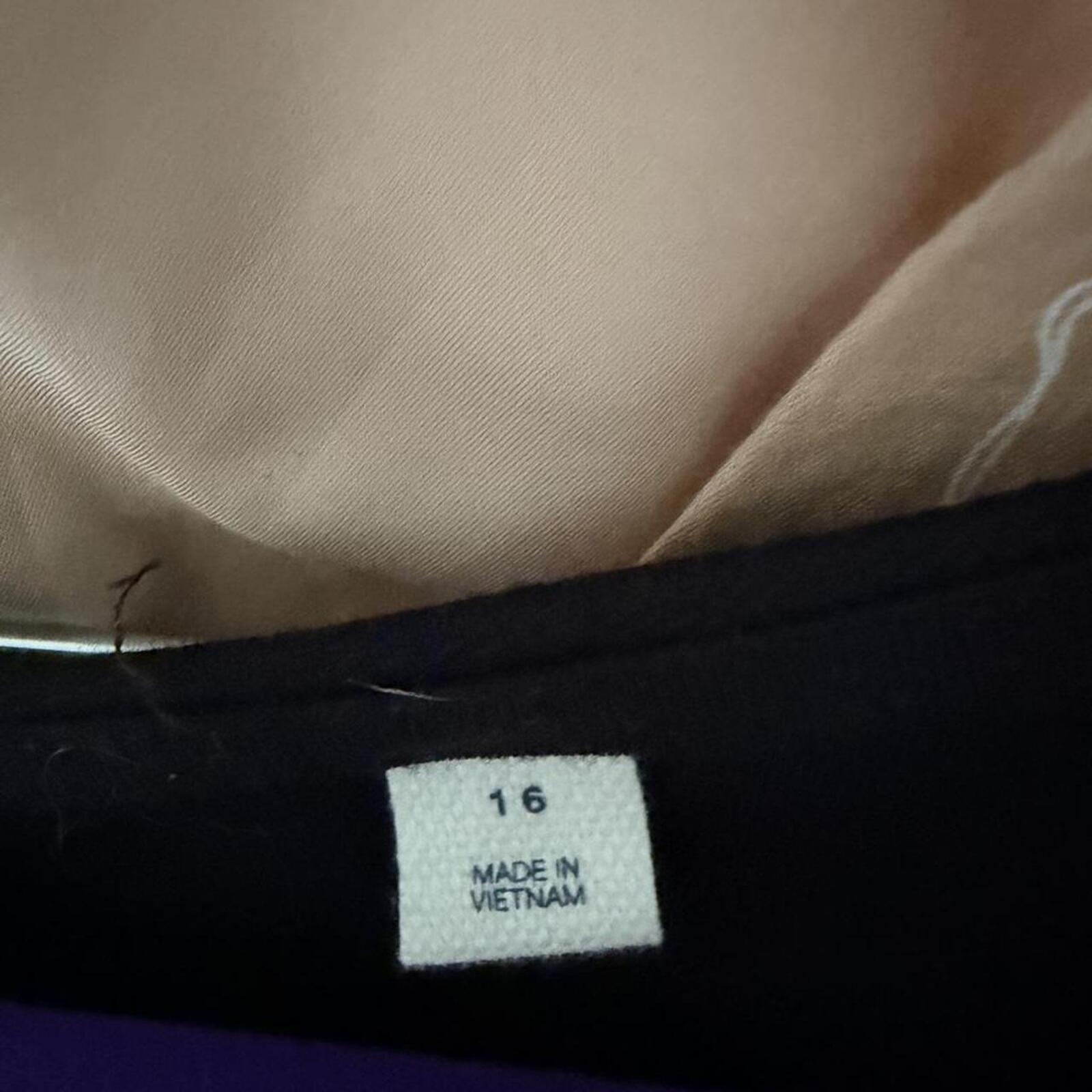 Gap Women's Black Dress With Zipper Detail Down the Back, SIze 16 NWOT