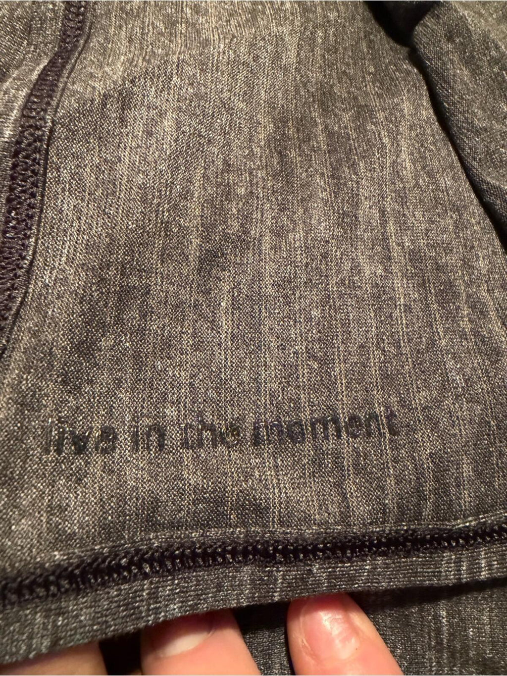 Lululemon Heathered Charcoal Knit Scarf NWOT