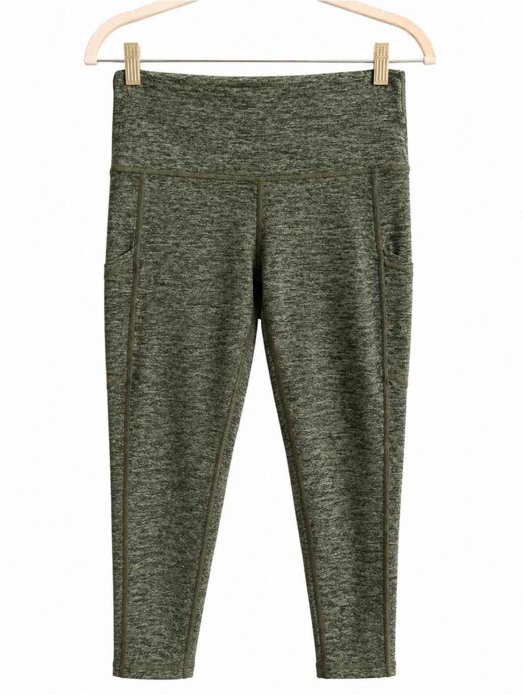 Offline by Aerie High-Waist Olive Green Active Leggings with Pockets Size L