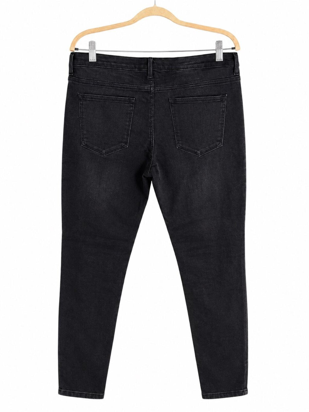 Gap Women's Black Skinny Jeans w/Stretch EUC Size 33r (16w)