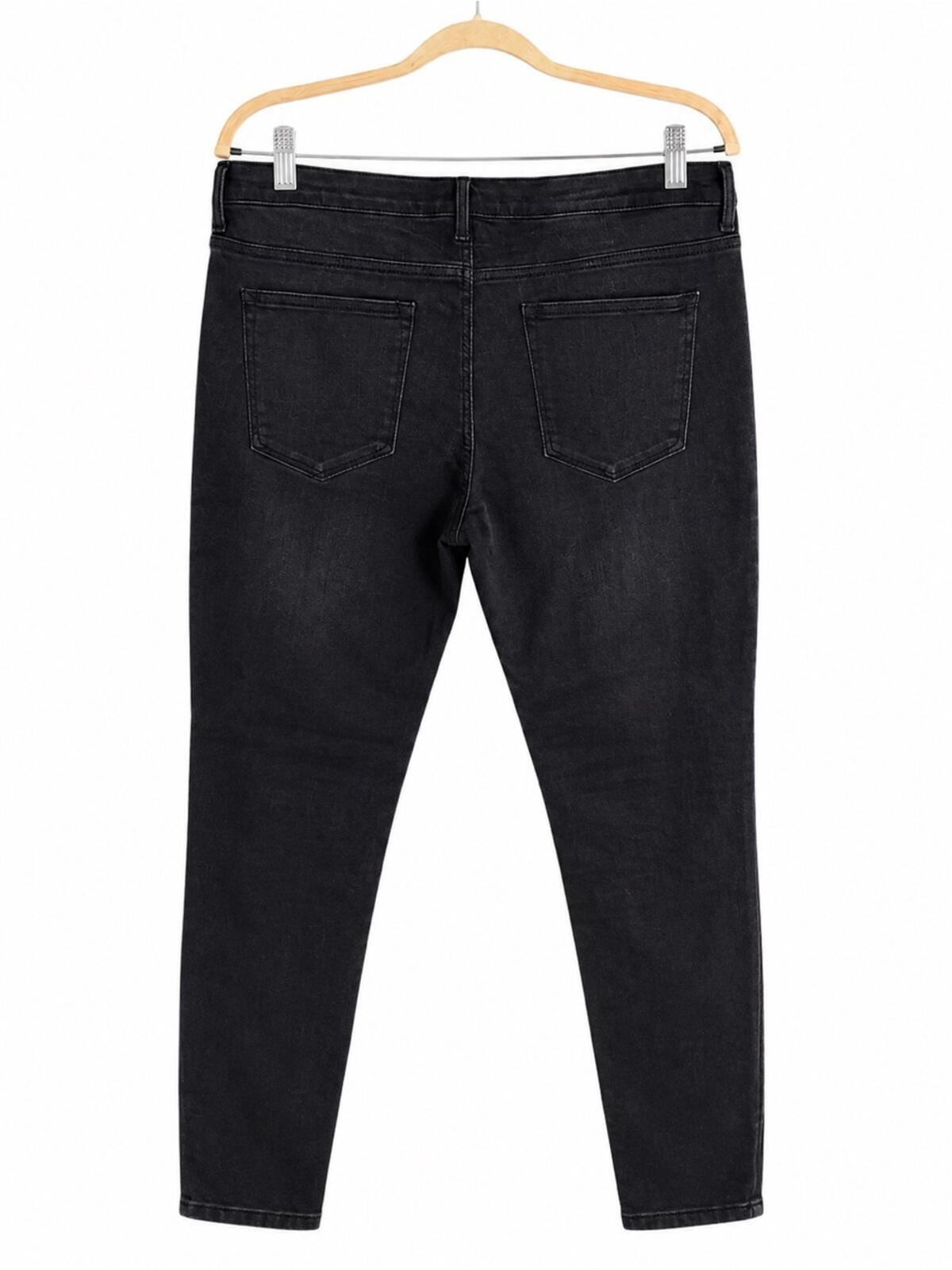 Gap Women's Black Skinny Jeans w/Stretch EUC Size 33r (16w)