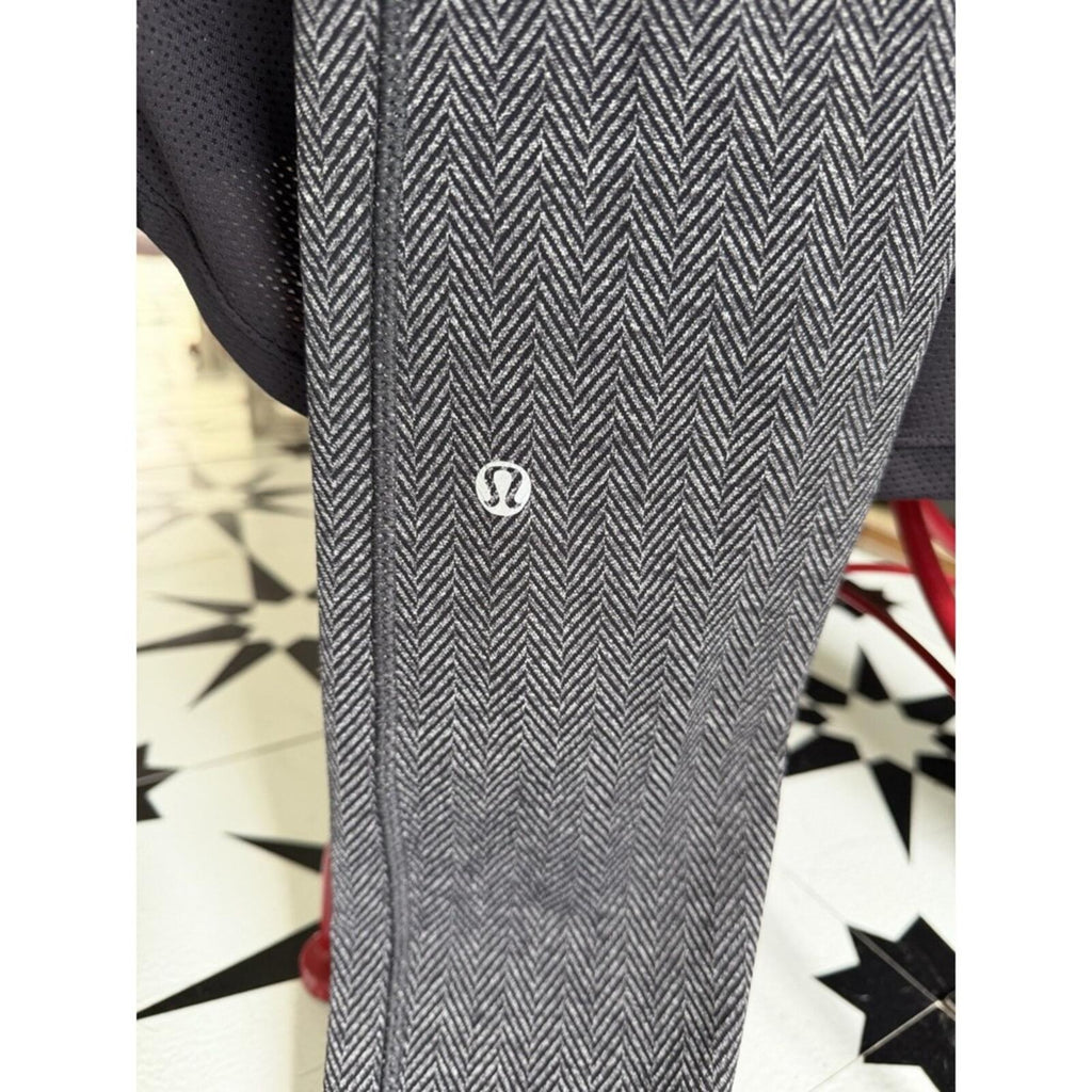 Lululemon Leggings Size 12 Herringbone Bone Pattern Full Length EUC