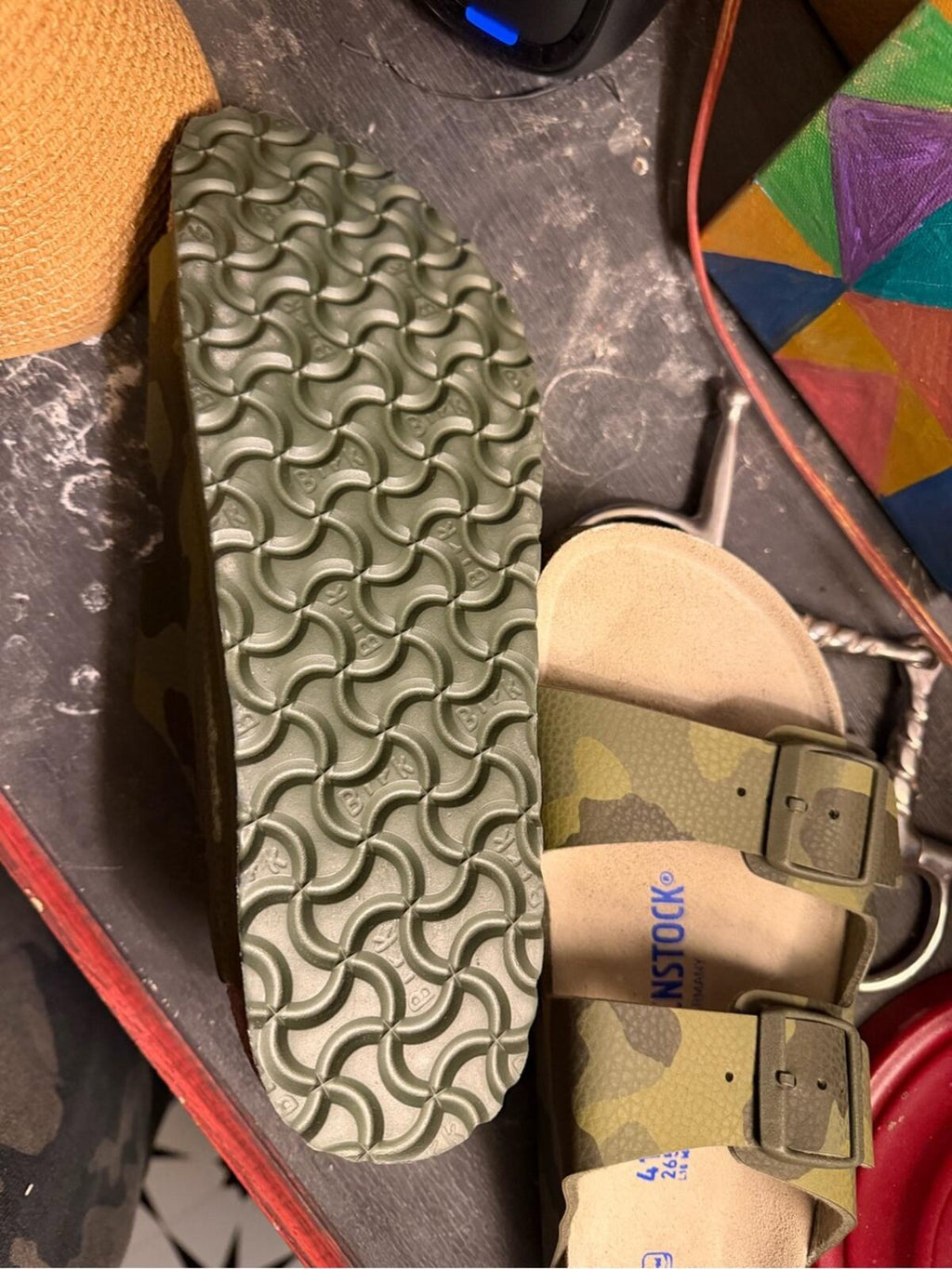 Birkenstock Arizona w/Soft in Camo Size 41 (Women’s 10/Mens 8)