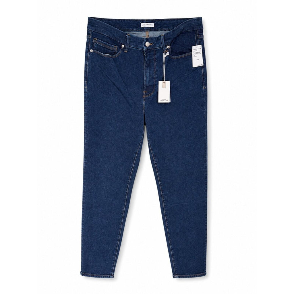 Good American Always Fits Good Legs Skinny Jeans 14-18, Dark Blue w/Stretch 0074